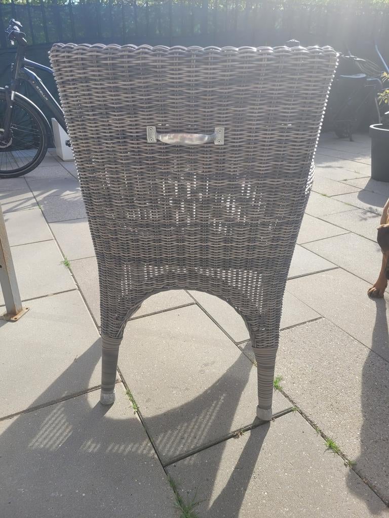 Riviera Maison Rieten Stoel met Kussen, Gebruikt, Ophalen of Verzenden, Riet of Rotan, Landelijke, Riviera Maison