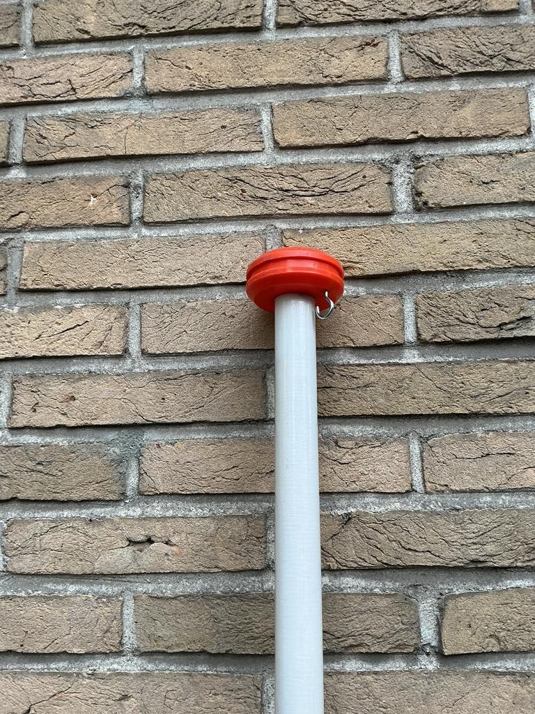 Vlaggenmast/vlaggenstok, Ophalen, Gebruikt