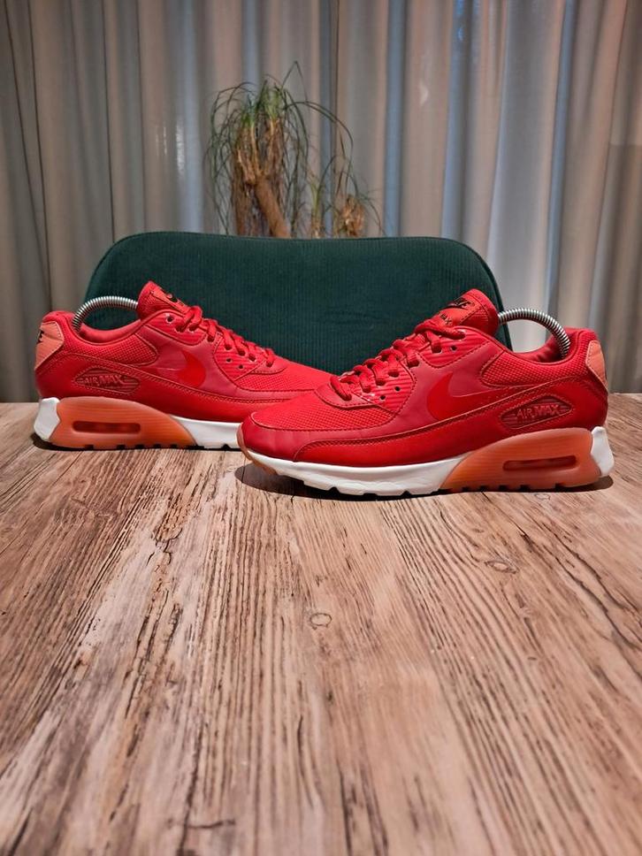 Nike Air Max 90 Ultra Essential 'Bright Mandarin' Size 38, Kleding | Dames, Schoenen, Gedragen, Sneakers of Gympen, Rood, Ophalen of Verzenden