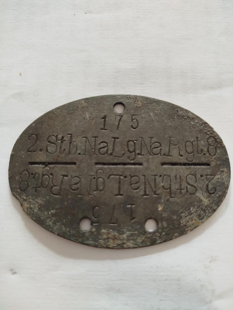 Erkennungsmarke duits wo2, Verzamelen, Militaria | Tweede Wereldoorlog, Ophalen of Verzenden, Duitsland, Embleem of Badge