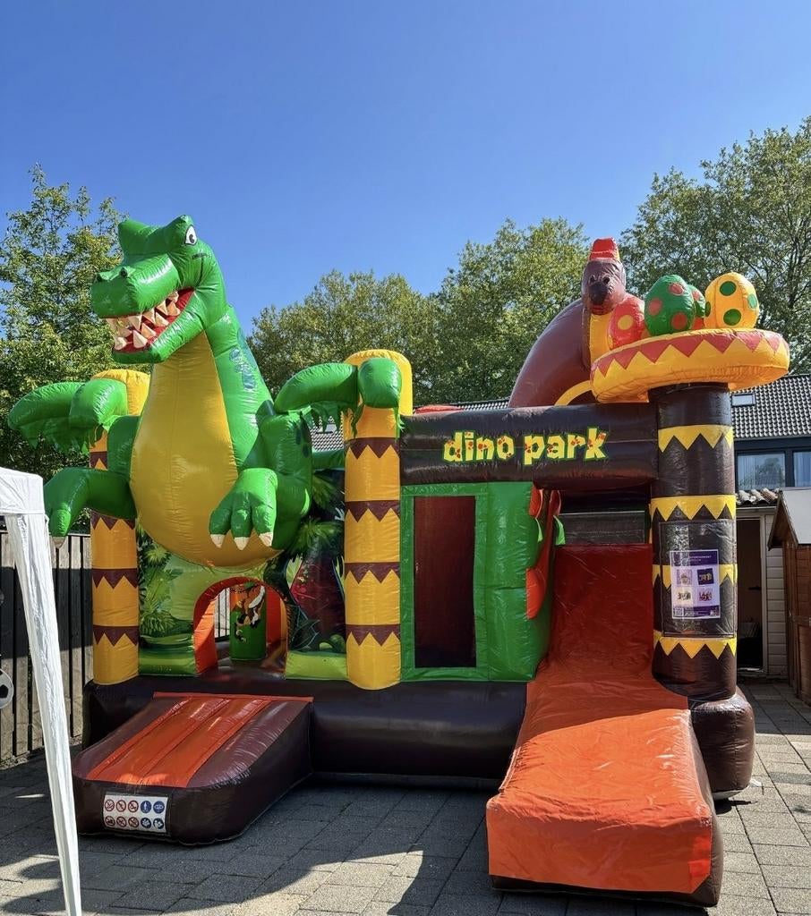 Springkussen 'Dino' te huur, huren., Ophalen, Zo goed als nieuw, Overige