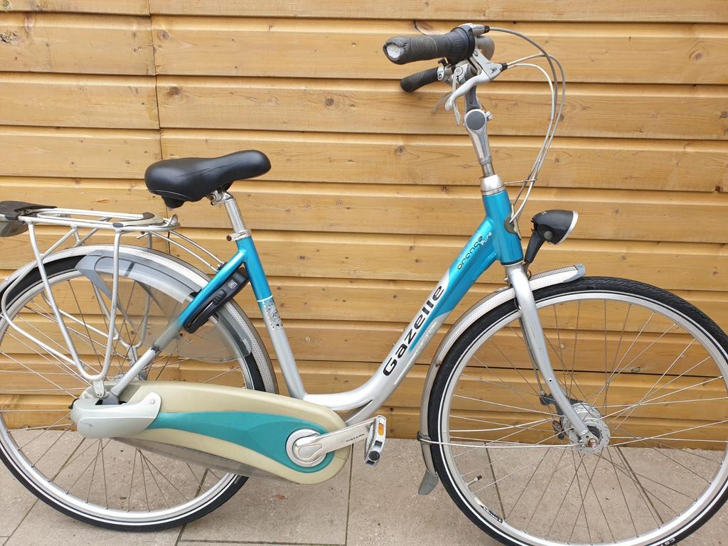 Nette Gazelle Damesfiets., Ophalen, 47 tot 50 cm, Versnellingen, Zo goed als nieuw
