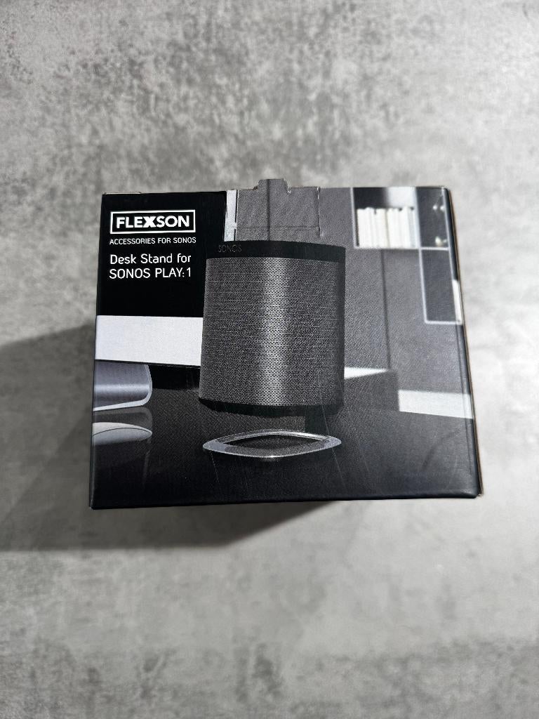 Zwarte Desk Stand voor Sonos Play:1 / Sonos One, 3768 XE, Info@flexson.com, Nieuw, Ophalen of Verzenden