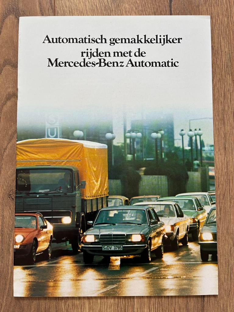 Mercedes-Benz Automatic brochure 1/80 oa W123 W126, Ophalen of Verzenden, Zo goed als nieuw, Mercedes