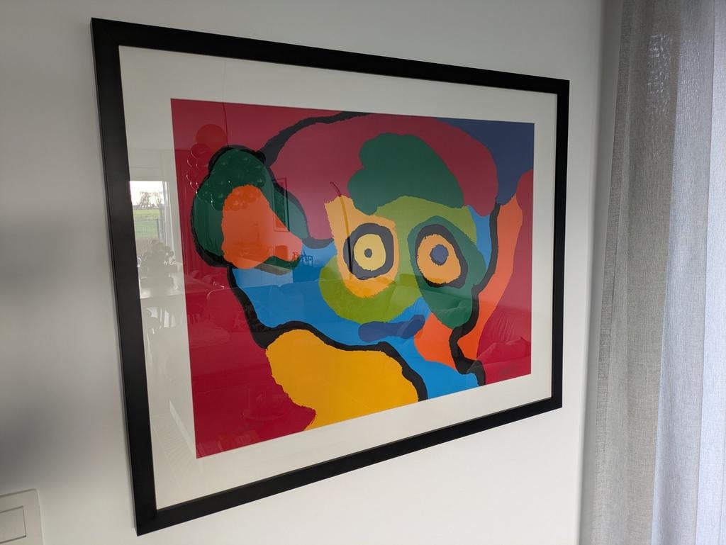 Lithografie Karel Appel 1974, Ophalen of Verzenden