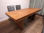 Robuste houten eetkamertafel 200x90 cm, Huis en Inrichting, Ophalen, Gebruikt, 50 tot 100 cm, Vijf personen of meer