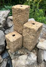 Waterornament/fontein 3-delig met kraanverdeelstuk, Ophalen, Gebruikt, Graniet, Waterornament