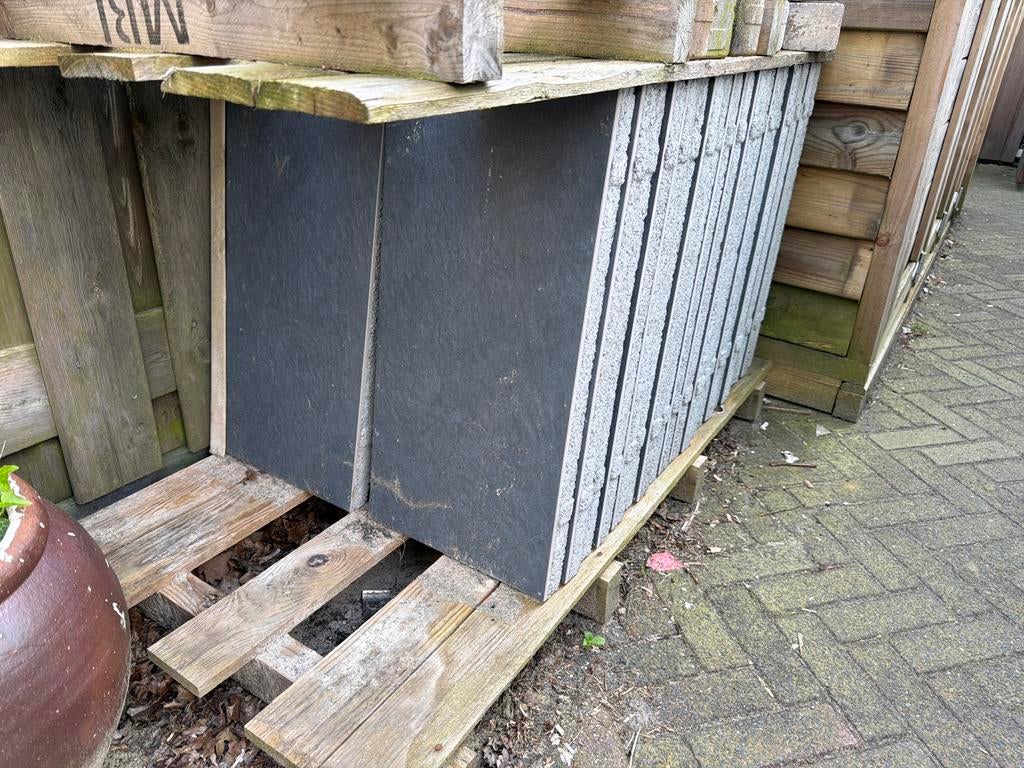 Antraciet keramische tuintegel San Servero, Ophalen, Zo goed als nieuw, Overige materialen, Overige typen
