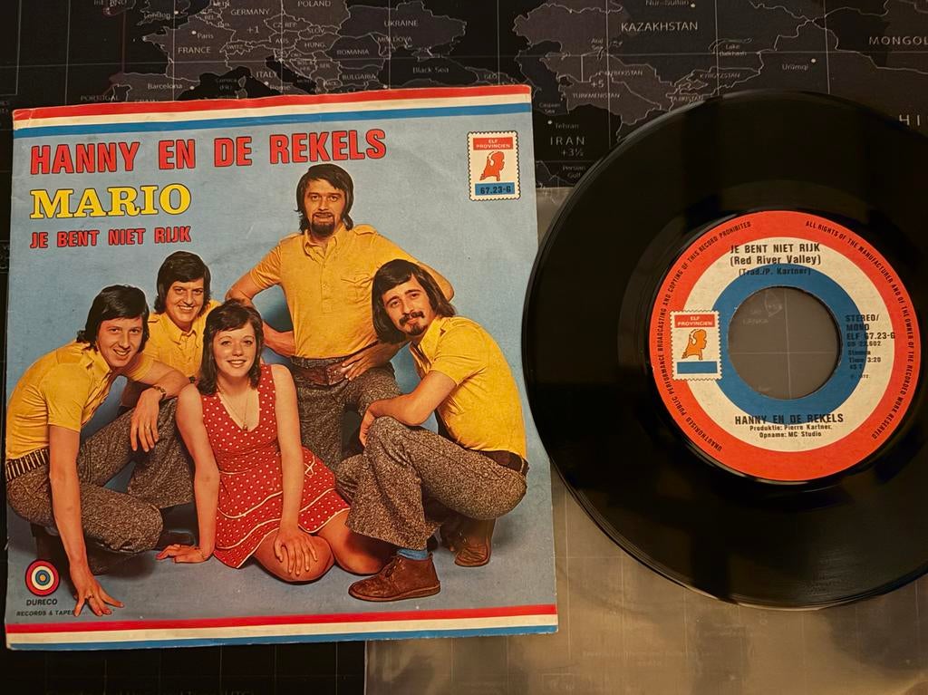 Hanny en de Rekels - Mario / Je bent niet rijk, Cd's en Dvd's, Ophalen of Verzenden, Gebruikt, Overige formaten, Levenslied of Smartlap