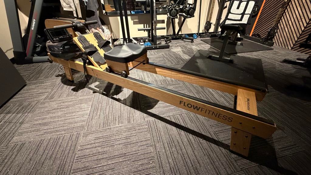 Flowfitness Roeitrainer - Waterweerstand, Ophalen, Gebruikt, Armen, Metaal