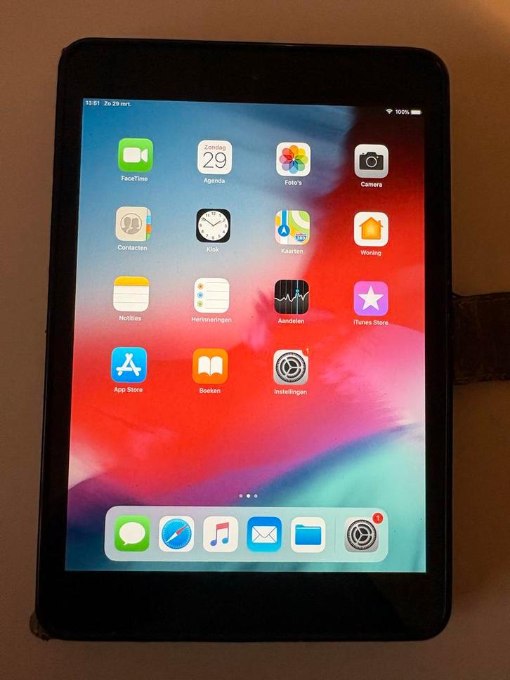 iPad Mini 2 (IOS 12.5.8) met hoesje - Ophalen in Weesp, Computers en Software, Apple iPads, Gebruikt, Apple iPad Mini, Wi-Fi, 7 inch of minder