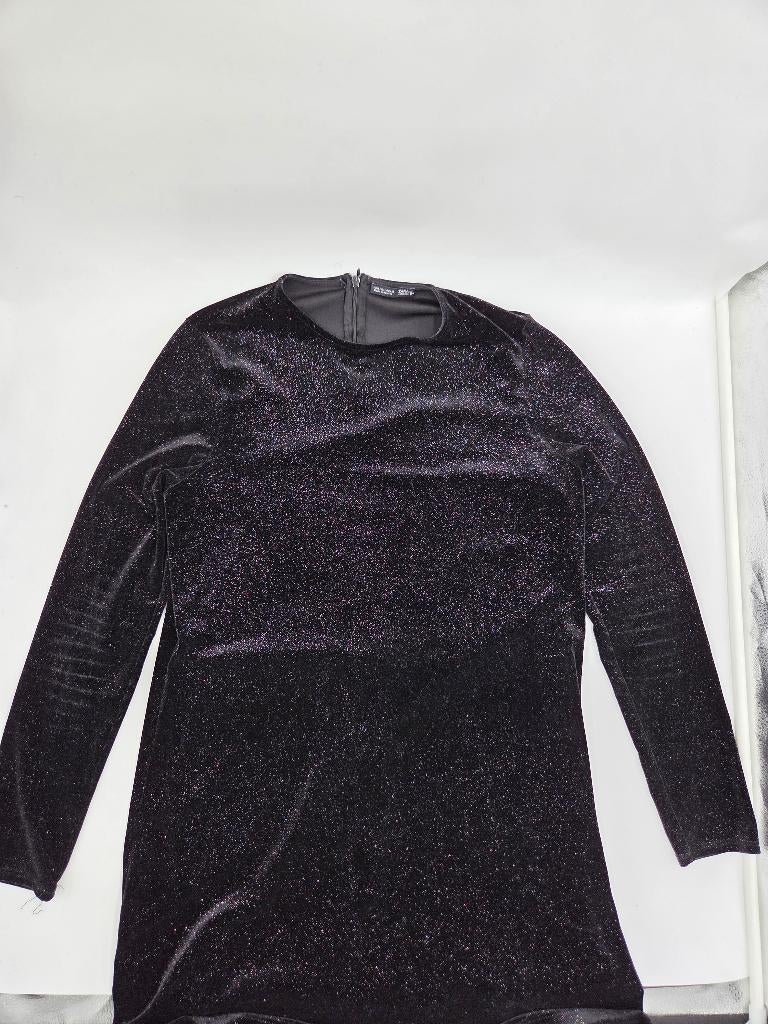ZARA glitter top zwart – maat L – party / feest top, Kleding | Dames, Tops, Maat 42/44 (L), Ophalen of Verzenden, Zo goed als nieuw