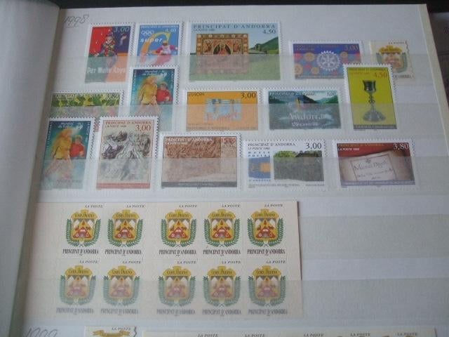 Leuk partijtje Postfris Frans Andorra in stockboek, Verzenden, Nederland