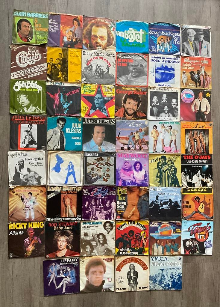 Grote Partij 7 inch vinyl singles - Diverse artiesten (46st), Ophalen of Verzenden, Zo goed als nieuw