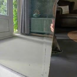 Oude spiegel 128/63 cm, Ophalen, Gebruikt, Rechthoekig, Minder dan 100 cm