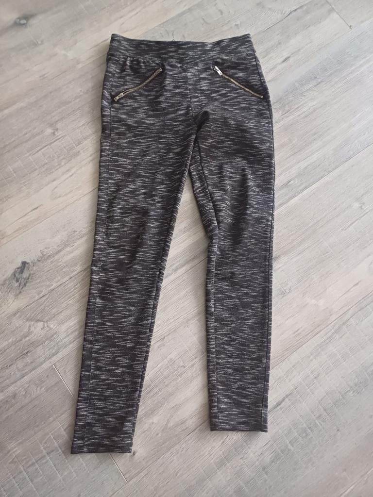Zwart/wit dikke legging, maat 146/152, Ophalen of Verzenden, Zo goed als nieuw, Meisje, Broek