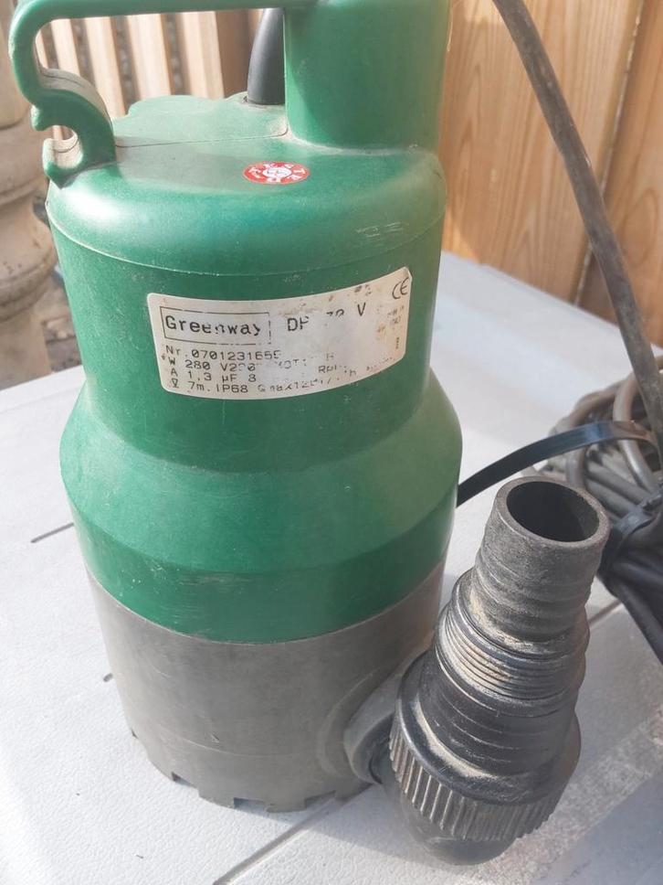 Greenway dompelpomp dp 70 dompelpomp, Tuin en Terras, Waterpompen, Dompelpomp, Ophalen