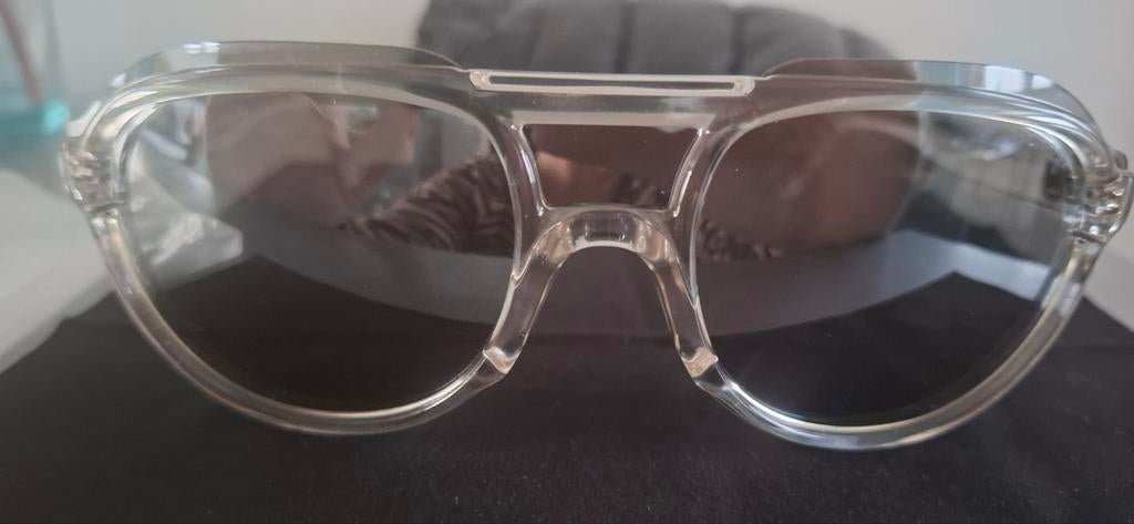 Moncler zonnebril unisex ML0055 - Zilver transparant, Ophalen of Verzenden, Nieuw, Zonnebril, Overige merken