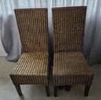 Rotan stoel 2 stuks, Huis en Inrichting, Stoelen, Ophalen, Zo goed als nieuw, Bruin, Twee