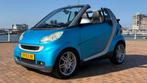 Smart ForTwo 1.0 62KW Cabrio 2007 Blauw (Grijs), Auto's, Automaat, Achterwielaandrijving, Zwart, Cabriolet