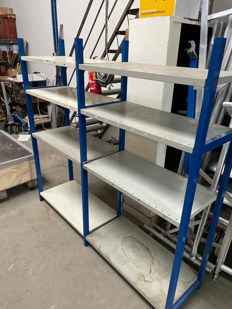 8 meter stelling 210 cm hoog met alle planken, Ophalen of Verzenden