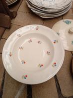 4 diepe borden P REgout kleine bloempjes, Ophalen of Verzenden