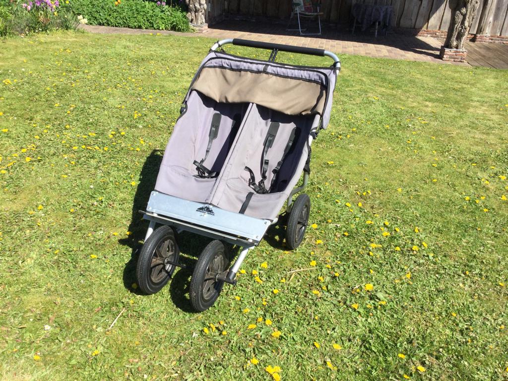 Tweeling wandelwagen, Ophalen, Gebruikt, Overige merken, Luchtbanden