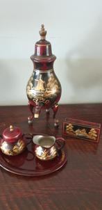 Antieke likeurdispenser set met molen decoratie, Ophalen of Verzenden