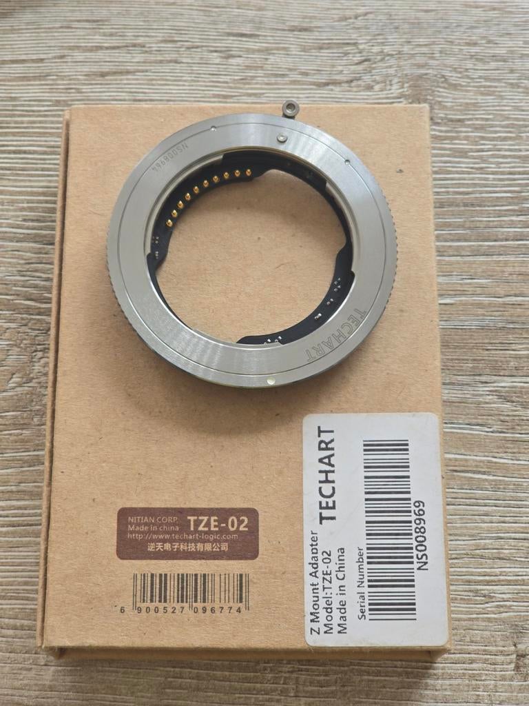 techart Tze-02 adapter, Overige merken, Minder dan 50 mm, Overige typen, Nieuw