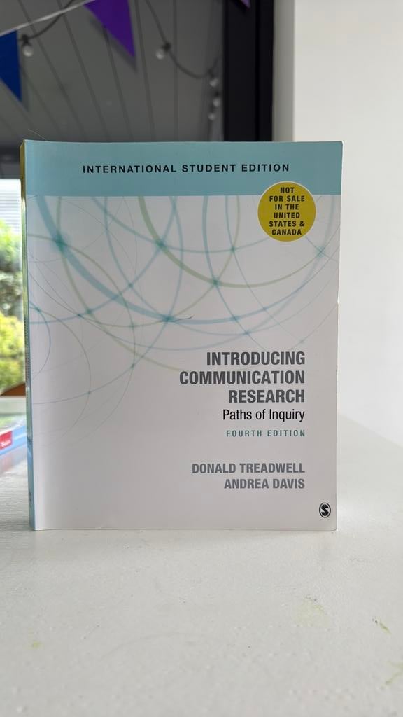 Introducing communication research, Ophalen of Verzenden, Zo goed als nieuw