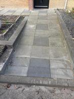 Tegels 50x50 grijs 120 stuks ongeveer, Tuin en Terras, Ophalen, Gebruikt, 10 m² of meer, Beton