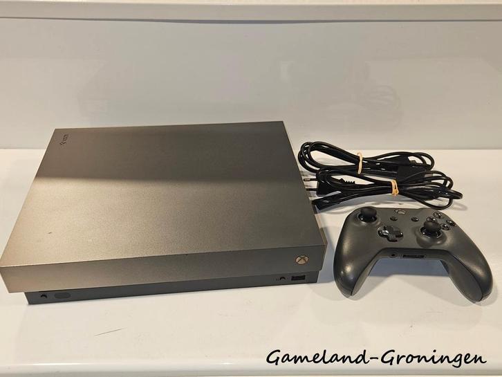 Xbox One X 1 TB met 1 Controller & Bedrading (Gold Rush Edit, Spelcomputers en Games, Spelcomputers | Xbox One, Gebruikt, Xbox One X