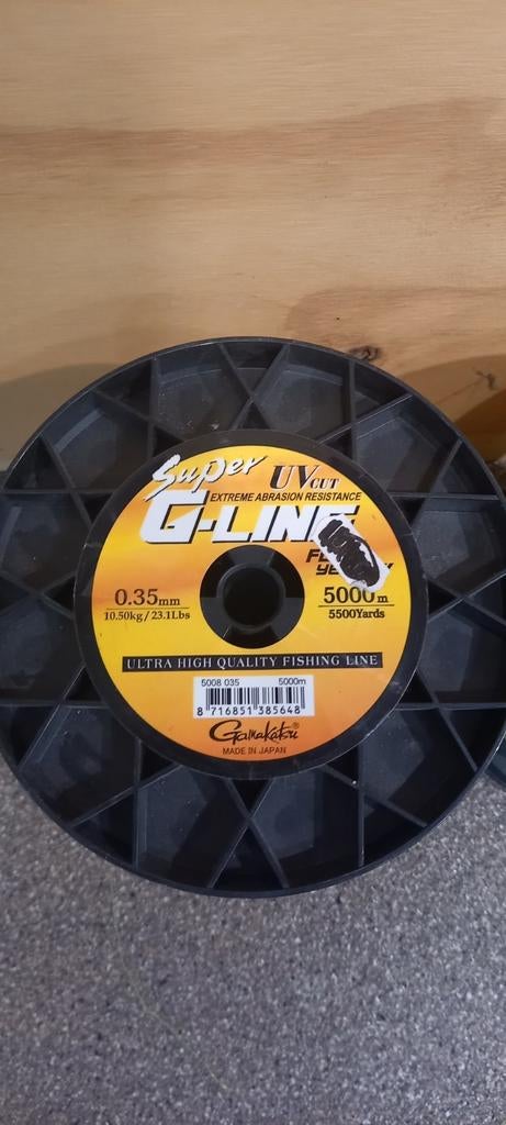 3x Gamakatsu Super UV cut G-line (+10.000mtr.), Gamakatsu, Nieuw, Ophalen of Verzenden, Vislijn
