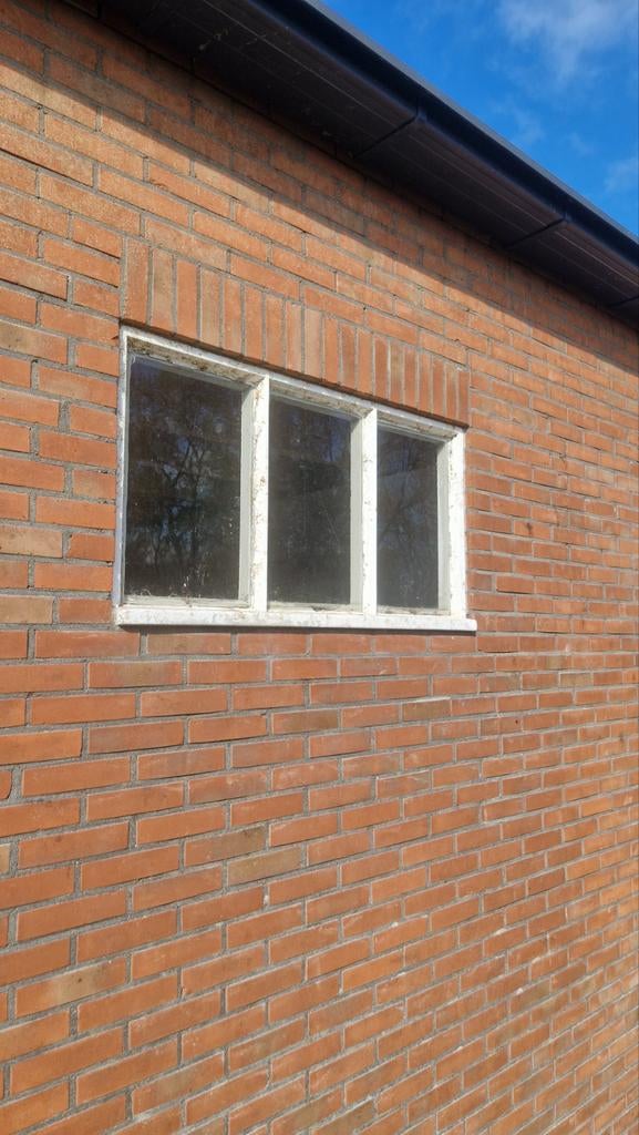 Set van 6 gebruikte gevelramen met enkel glas, Doe-het-zelf en Verbouw, Glas en Ramen, Gevelraam of Ruit, Gebruikt, 80 tot 120 cm