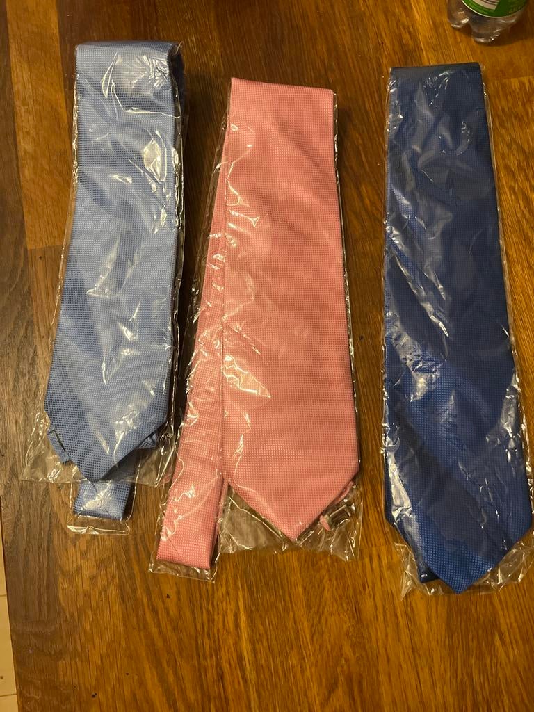 Nieuwe stropdas met pochet in verpakking, Ophalen, Nieuw