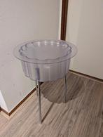 Ikea bijzettafel Hatten transparant, Huis en Inrichting, Tafels | Bijzettafels, Ophalen, Rond, Minder dan 55 cm