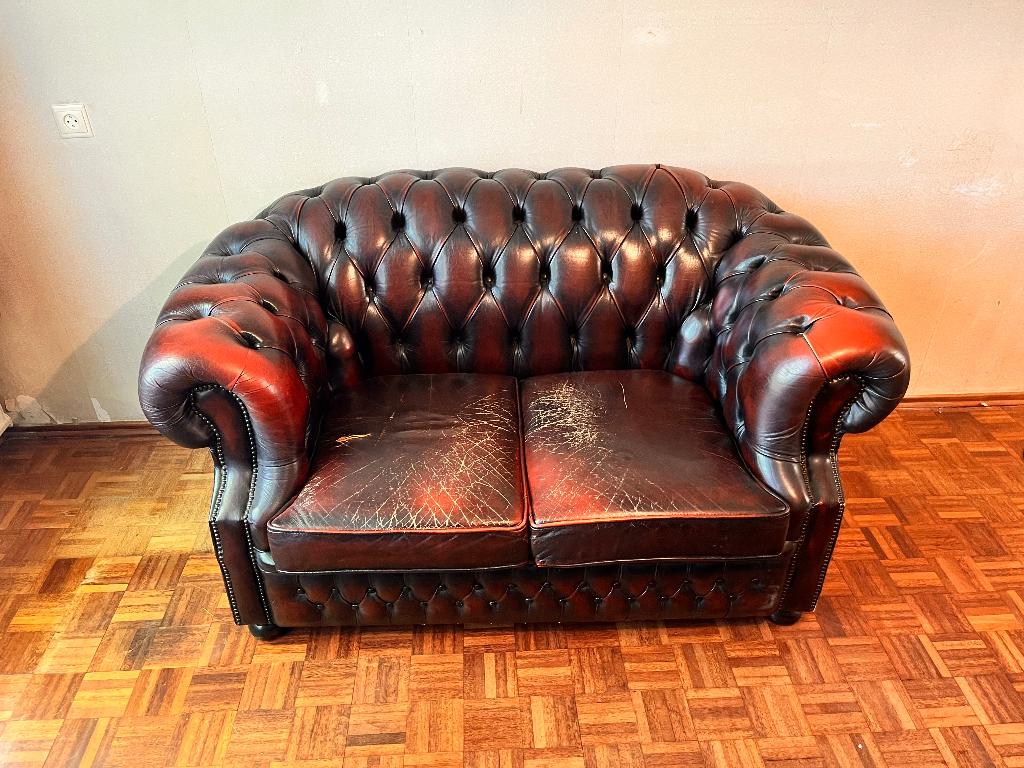 Chesterfield bank | t.e.a.b., Ophalen, ;, Gebruikt, ;