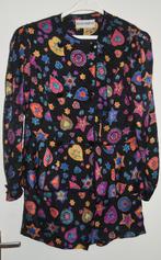 100% zijden Hans Erras pak - rok met jasje kostuum maat 42, Verzenden, Gedragen, Maat 42/44 (L), Kostuum of Pak