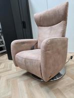 Prominent relaxfauteuil beige RVV poot Small, Huis en Inrichting, Fauteuils, 75 tot 100 cm, Ophalen of Verzenden, Zo goed als nieuw