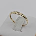 Gouden ring 14k (585) met diamantje, maat 18, Sieraden, Tassen en Uiterlijk, Ringen, 18 tot 19, Ophalen of Verzenden, Zo goed als nieuw