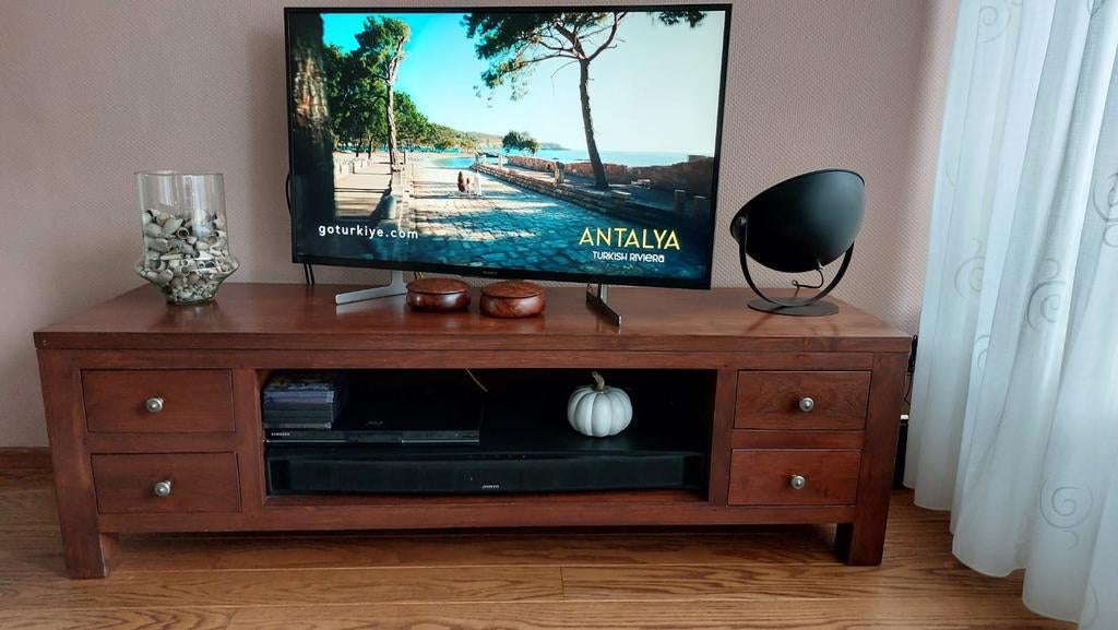 tv-meubel - 167x51x51 cm kersenhout, Huis en Inrichting, Kasten | Televisiemeubels, Gebruikt, Minder dan 100 cm, 150 tot 200 cm