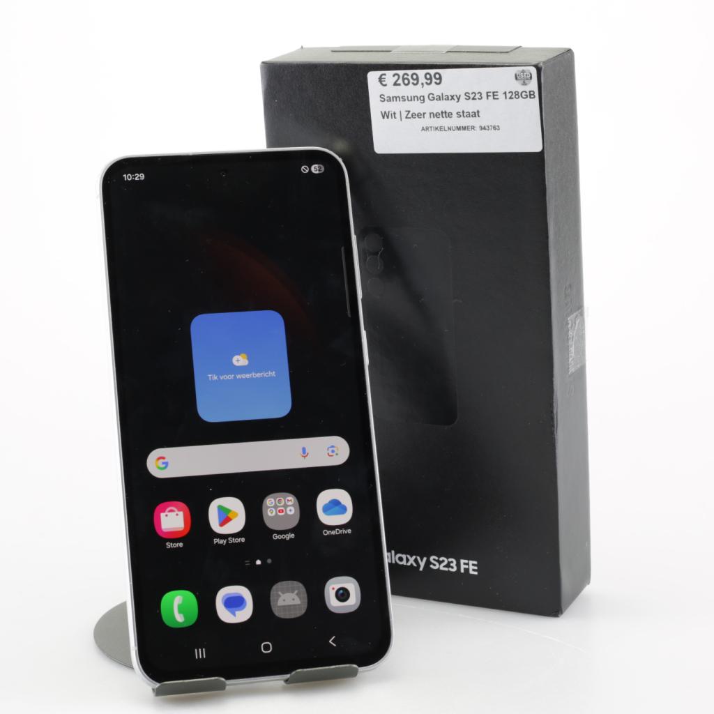 Samsung Galaxy S23 FE 128GB Wit | Zeer nette staat, Telecommunicatie, Mobiele telefoons | Samsung, Samsung, Zo goed als nieuw