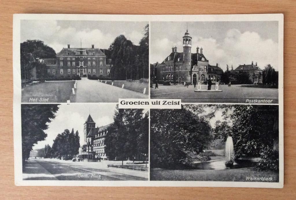 Zeist, groeten uit, Ophalen of Verzenden, 1920 tot 1940, Gelopen, Utrecht