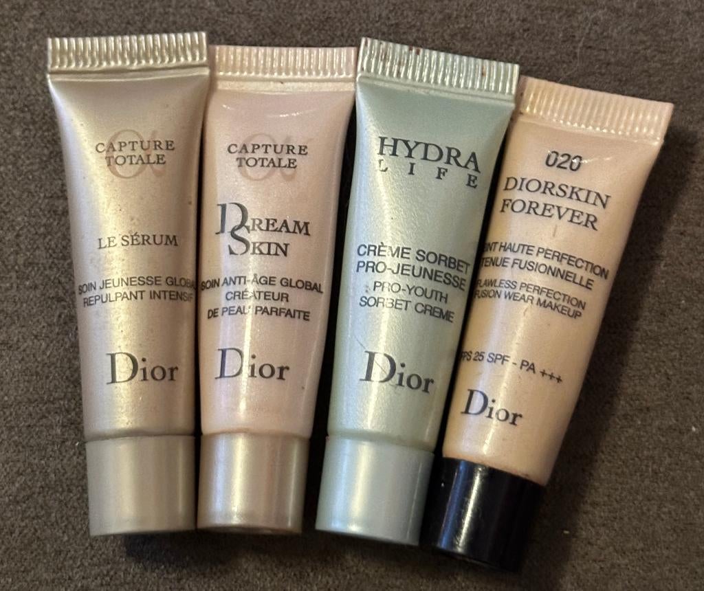 4 Dior Capture Totale creme, Hydra Life, Diorskin testers, Ophalen of Verzenden, Nieuw, Gehele gezicht, Verzorging