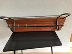 Jaren 50 vintage kapstok: hout met chroom, Verzamelen, Retro, Ophalen, Huis en Inrichting