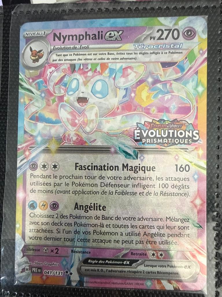 Pokemon kaart Nymphali ex, Ophalen of Verzenden, Gebruikt