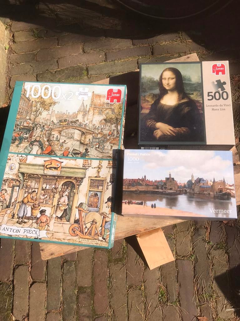 Anton Pieck Vermeer mona Lisa Leonardo da vinci, Hobby en Vrije tijd, Ophalen of Verzenden, Zo goed als nieuw