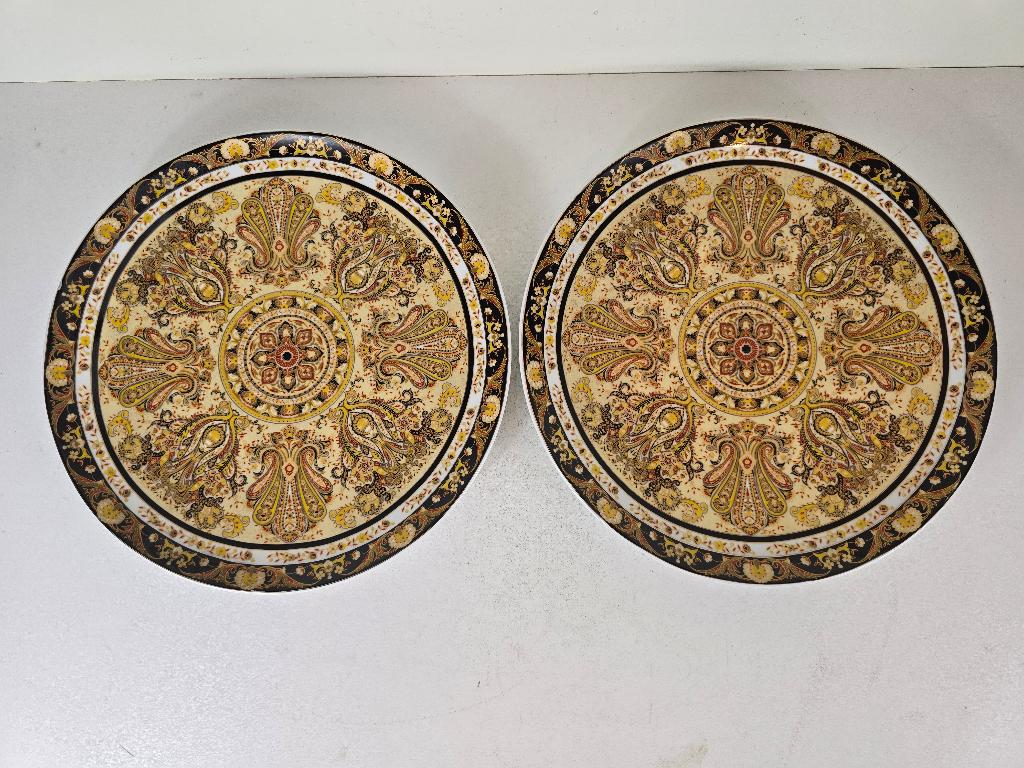 Twee borden Islamitisch decor, porselein, China, 20e eeuw, Antiek en Kunst, Antiek | Porselein, Ophalen of Verzenden