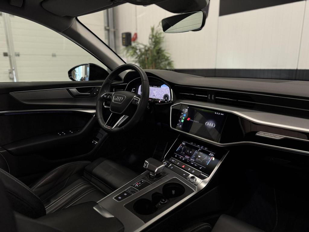 Audi A6 Avant 55 TFSI e quattro Competition|Pano|HUD|Keyless, Auto's, Audi, Automaat, Gebruikt, 4 cilinders, Zwart
