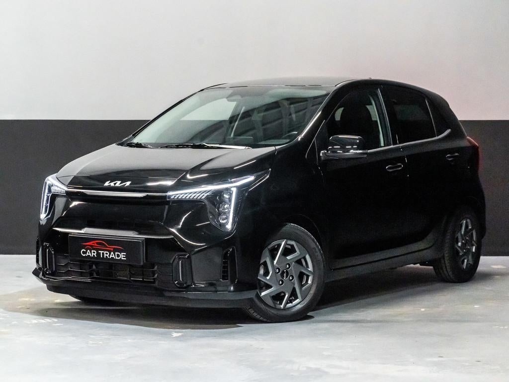 Kia PICANTO 1.0 DPI AUTOMAAT DynamicPlusLine, Navi, Camera,, Auto's, Kia, Stof, 4 stoelen, Zwart, Origineel Nederlands